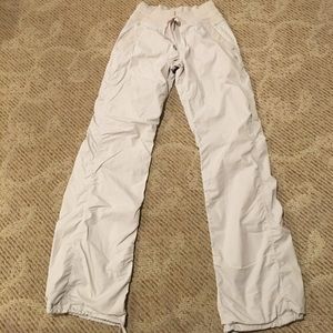 Lululemon LINED Beige Studio Dance Pant 4 TALL